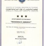 Certificat clasificare apartament